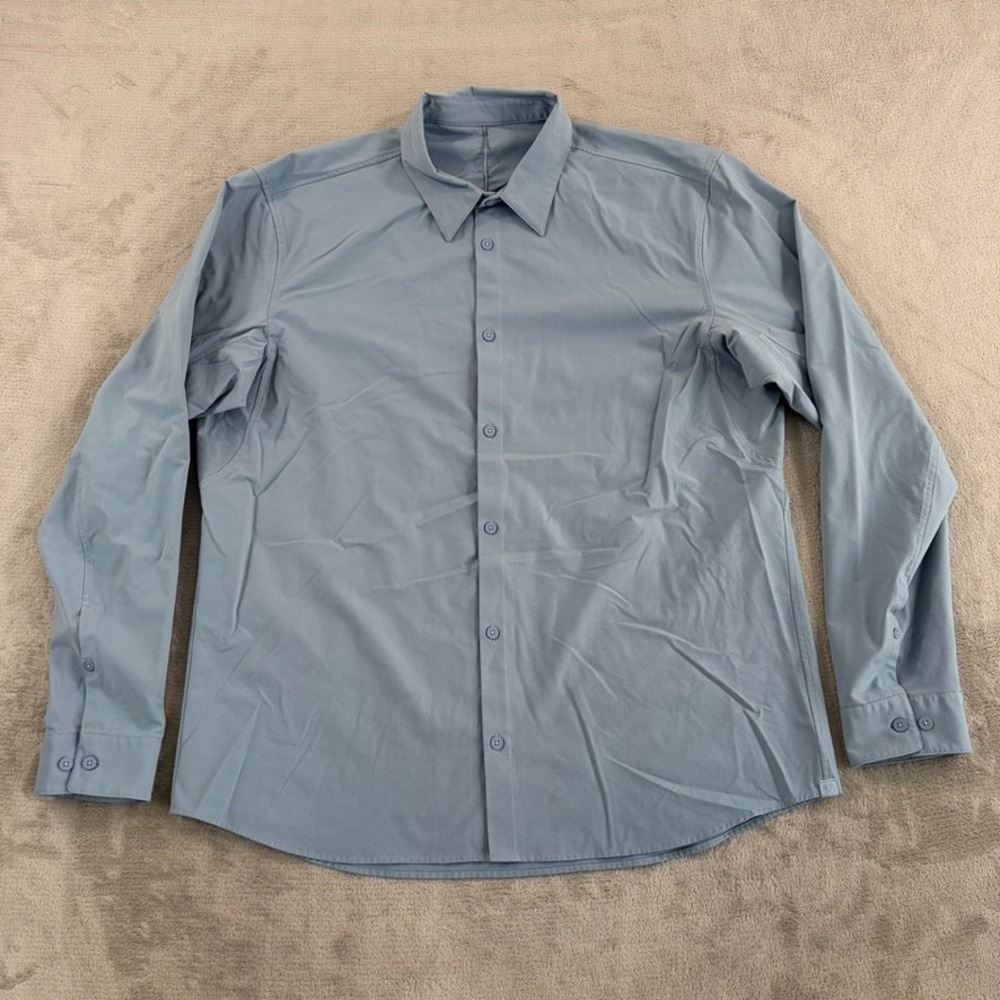 Lululemon Commission Performance Shirt in Grey Men XL (No tag) Long Sleeve Wick